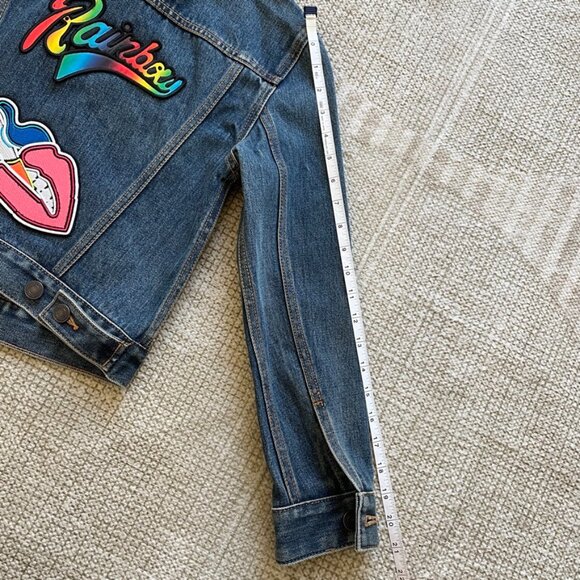 NWT Marc Jacobs Cropped Jean Jacket w/ Patch detailing - XS - Picture 10 of 10